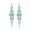 Jane Taylor Cascade Baguette Earrings in Ombre London Blue Topaz