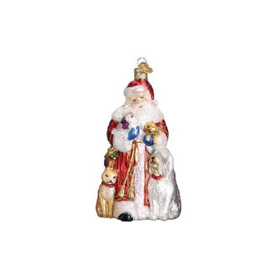 Old World Christmas Santa's Furry Friends Ornament