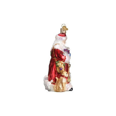 Old World Christmas Santa's Furry Friends Ornament