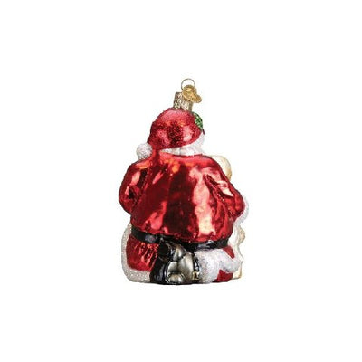 Old World Christmas Santa's Puppy Love Ornament