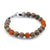 Scott Mikolay Grey Wood and Rudraksha Beaded Men's Bracelet