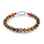 Scott Mikolay Tigers Eye with Red Coral Ends Men's Bracelet